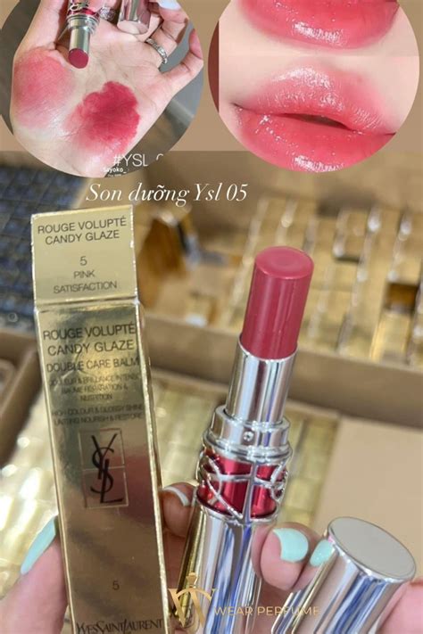 ysl pink satisfaction|YSL candy glaze lipstick.